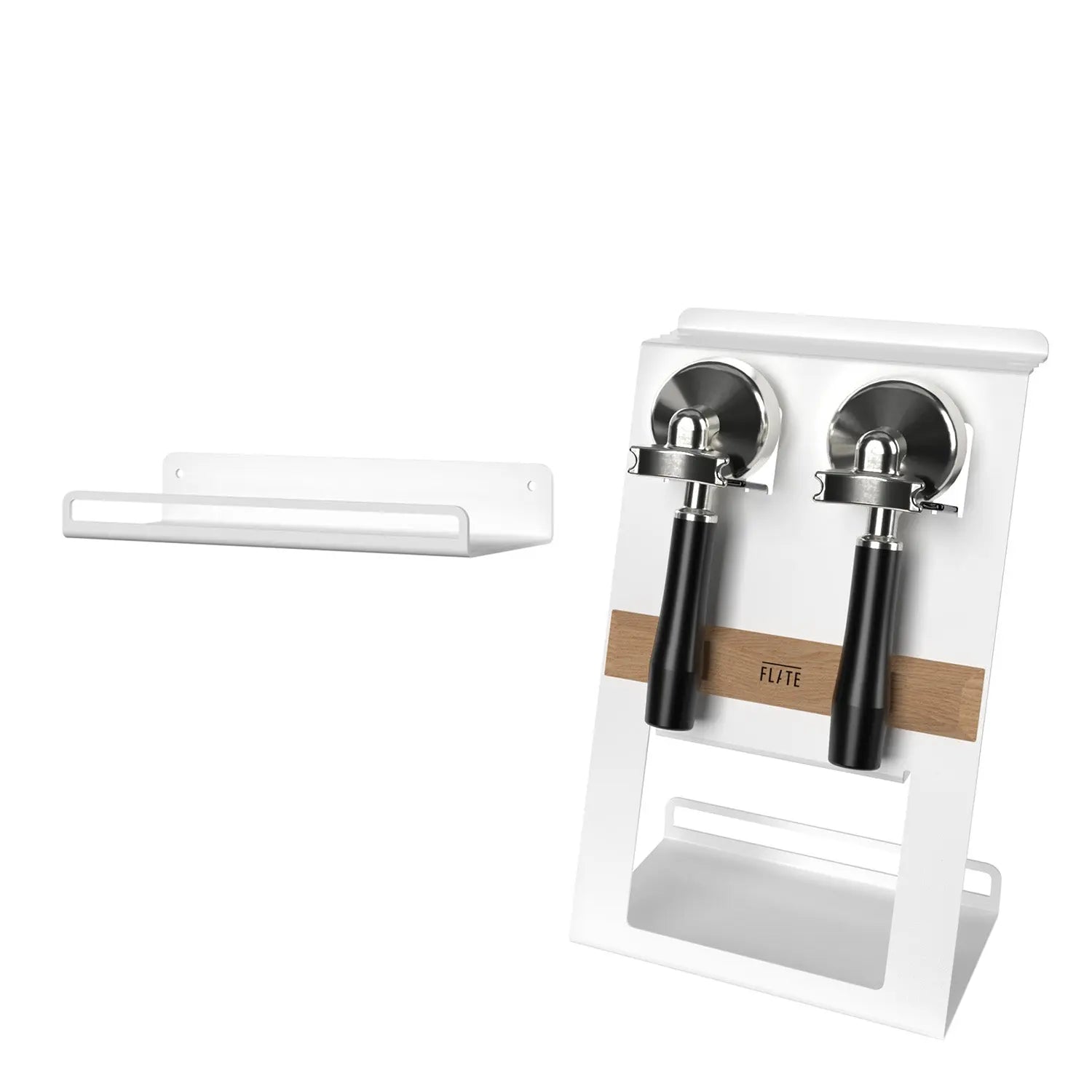 FLATE® Barista Station + Universal Shelf Bundle (Weiß) FLATE® Store