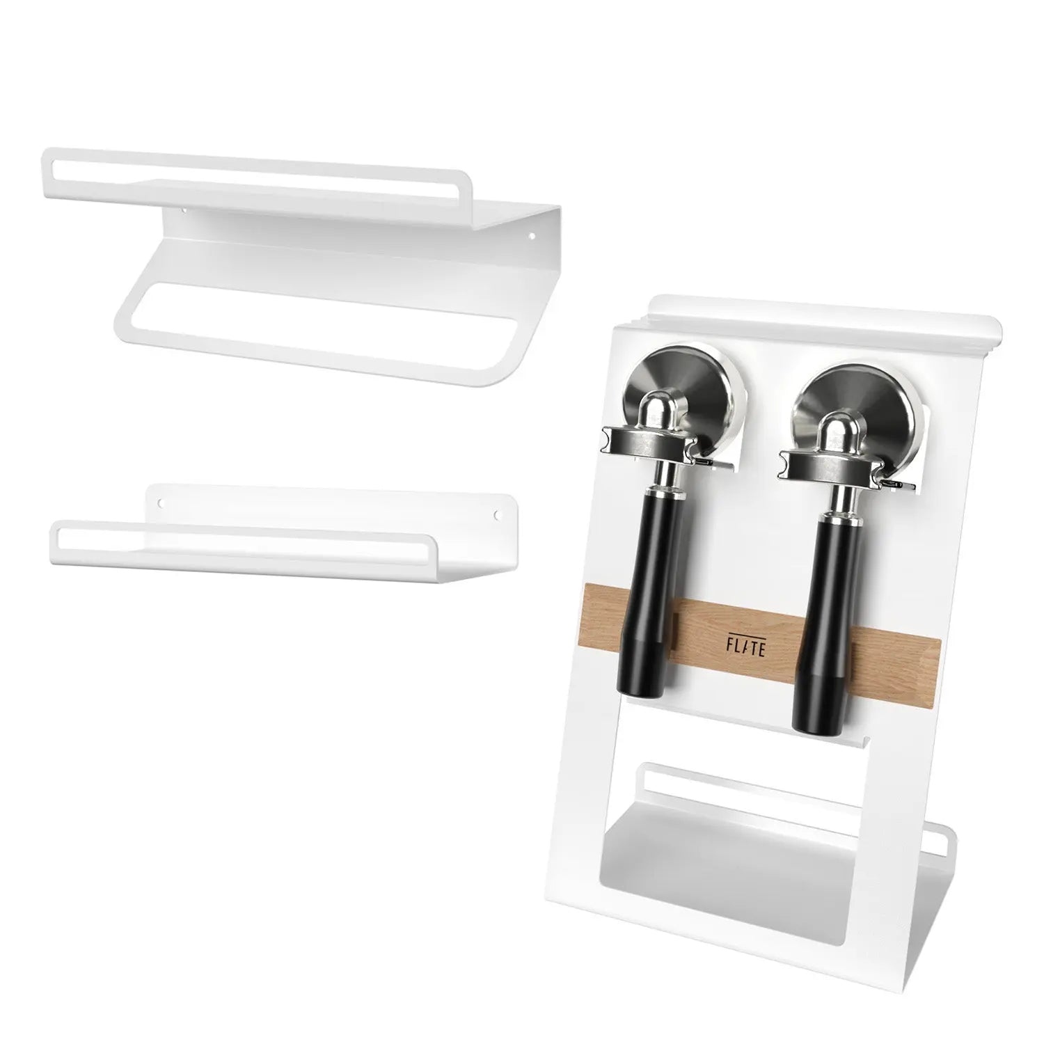 FLATE® Barista Station + Universal Shelf + Towel Shelf Bundle (Weiß) FLATE® Store